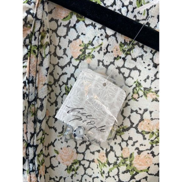 Free People women's XS Gigi floral printed maxi high low dress‎ tunic overlay - Picture 5 of 11